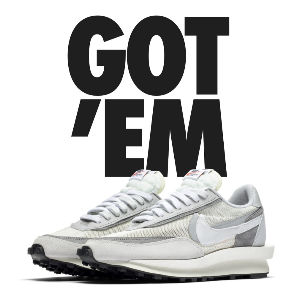 *SOLD* Nike x Sacai LD Waffle White 9.5